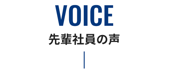 VOICE 先輩社員の声